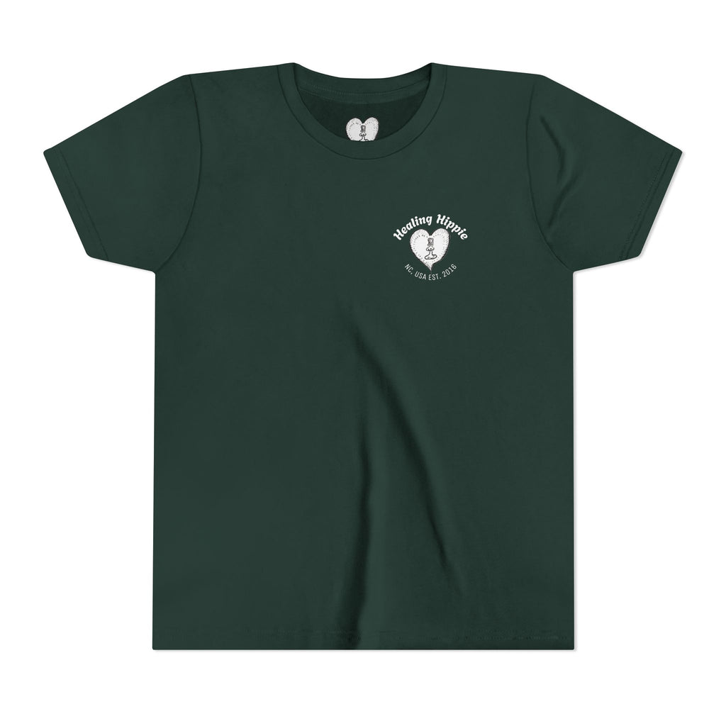 Youth Tee Classic Healing Hippie - Front and Back Design