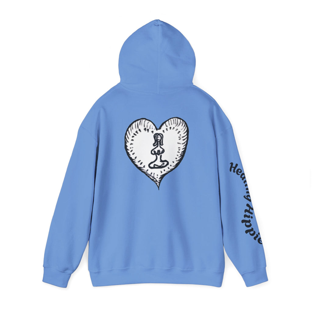 Unisex Pullover Hoodie - Front, Back and Arm Detail - NC,USA EST. 2016