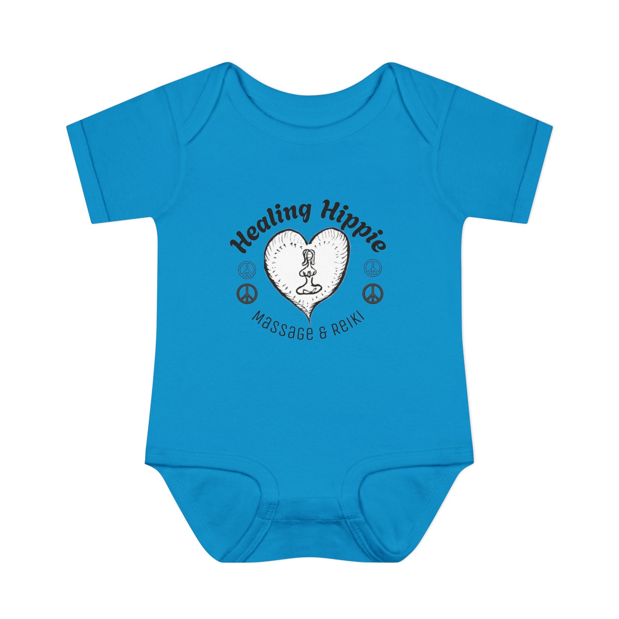 Healing Hippie Infant Bodysuit -  Front & Back Design