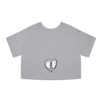 Healing Hippie Champion Cropped T‑Shirt- Front & Back Design- NC,USA EST.2016