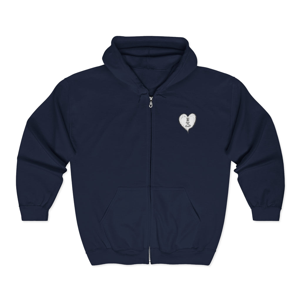 Unisex Healing Hippie Zip-Up Hoodie