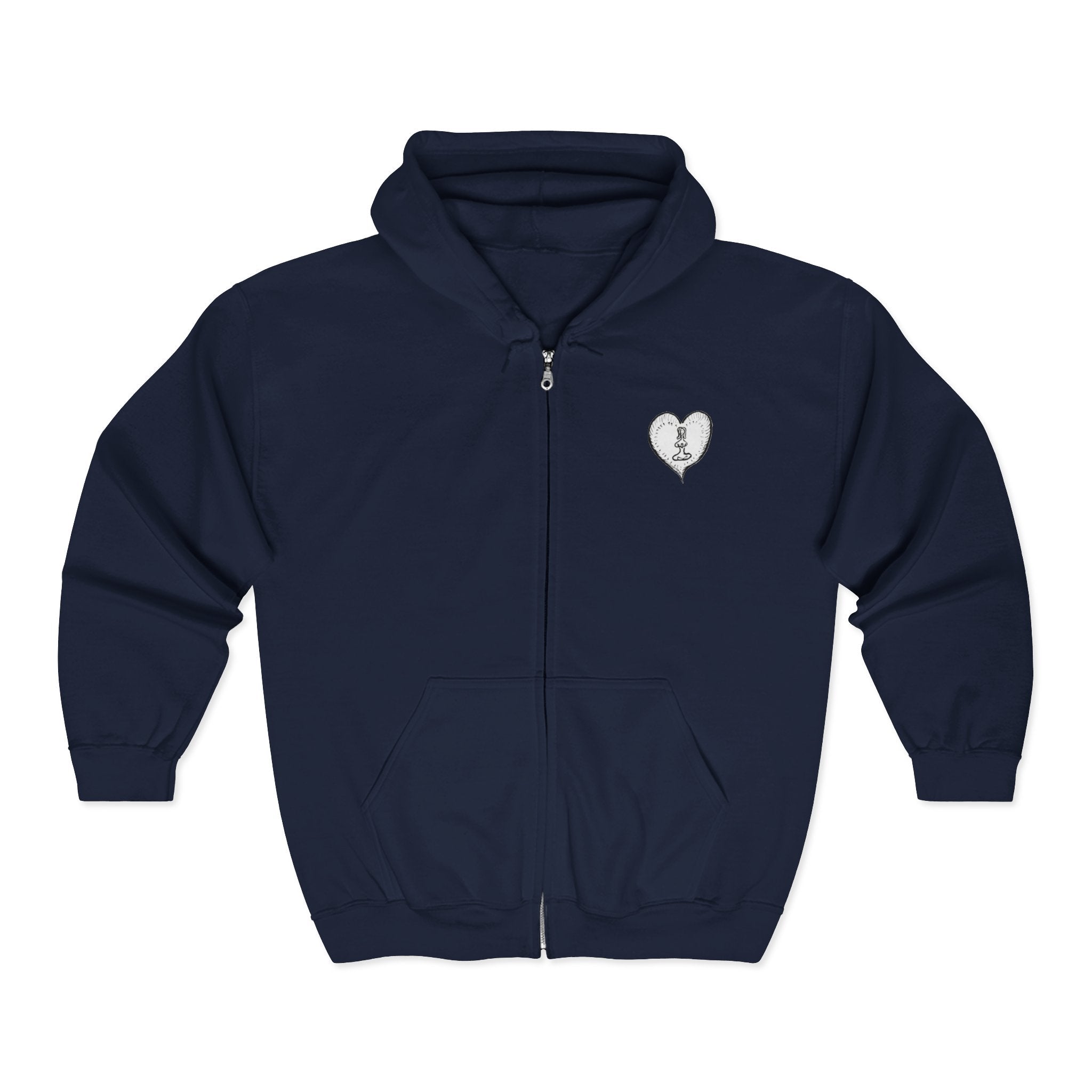Unisex Healing Hippie Zip-Up Hoodie