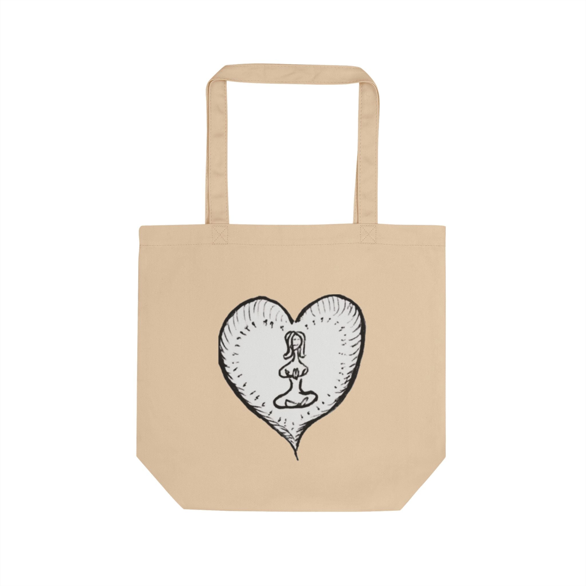 Organic Cotton Tote Bag, Dual-Sided