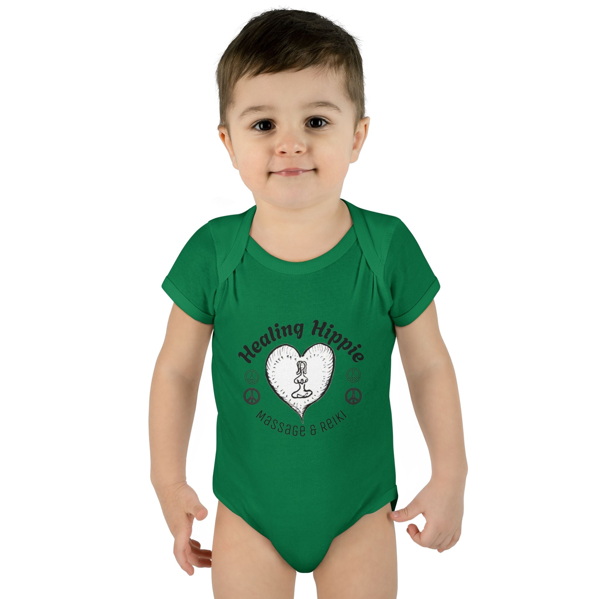 Healing Hippie Infant Bodysuit -  Front & Back Design