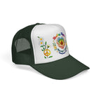 Healing Hippie Rainbow Hands Trucker Hat