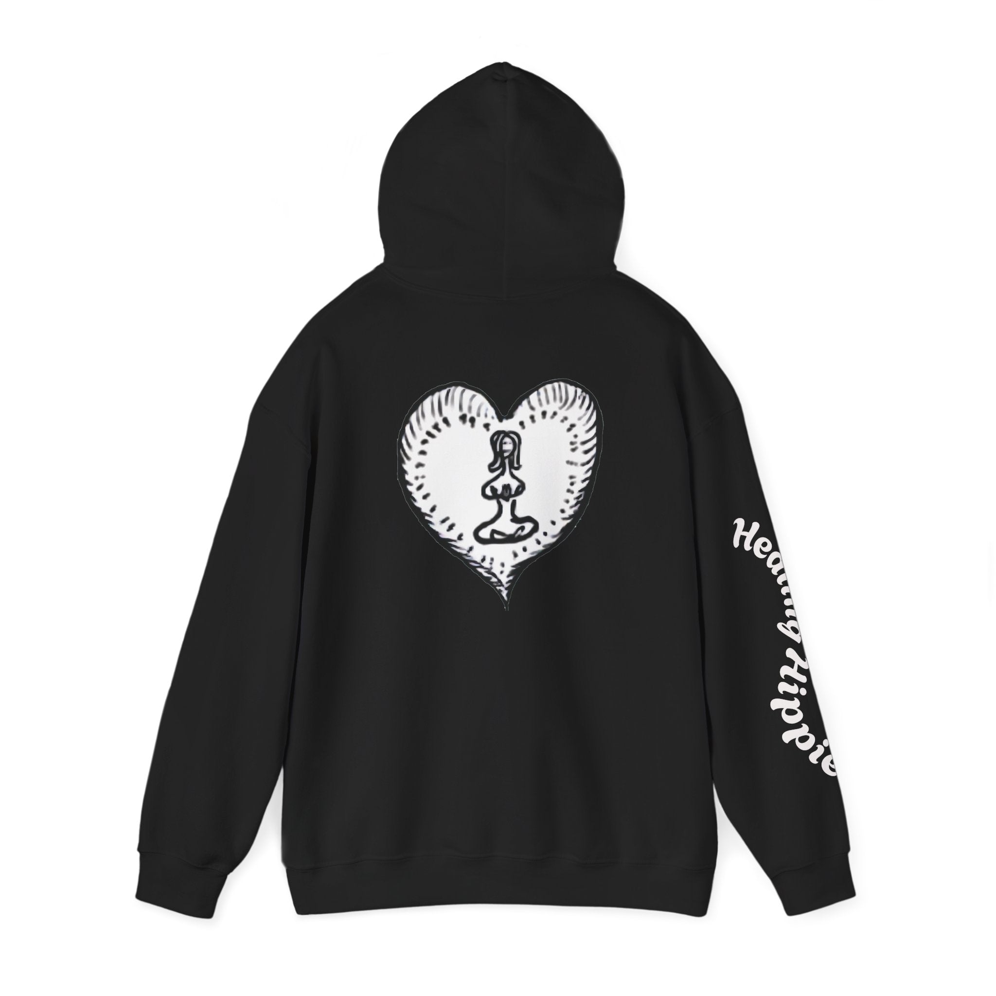 Unisex Pullover Hoodie - Front, Back and Arm Detail - NC,USA EST. 2016