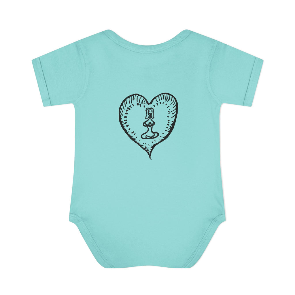 Healing Hippie Infant Bodysuit -  Front & Back Design