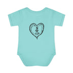 Healing Hippie Infant Bodysuit -  Front & Back Design