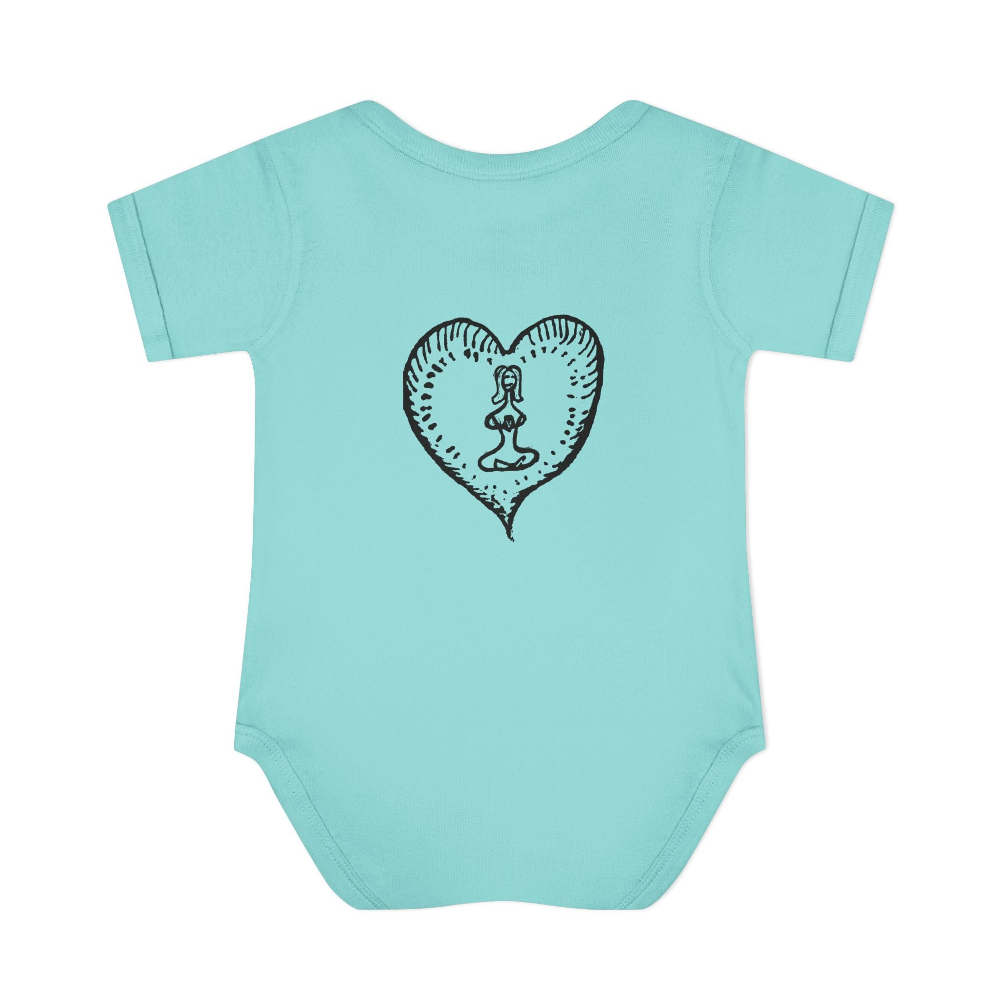 Healing Hippie Infant Bodysuit -  Front & Back Design