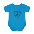 Healing Hippie Infant Bodysuit -  Front & Back Design