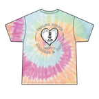 Healing Hippie Tie-Dye Tee — Men's Massage & Reiki Heart Graphic