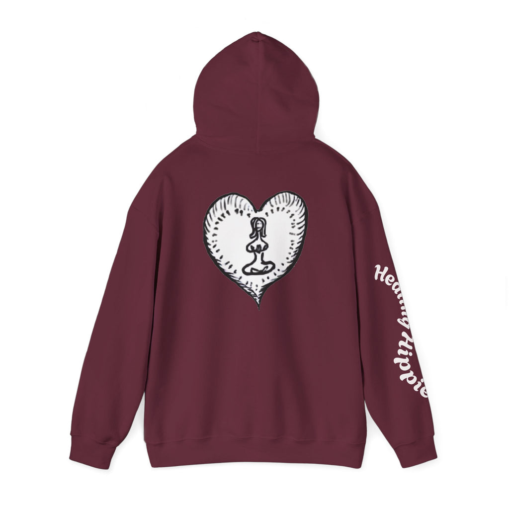 Unisex Pullover Hoodie - Front, Back and Arm Detail - NC,USA EST. 2016