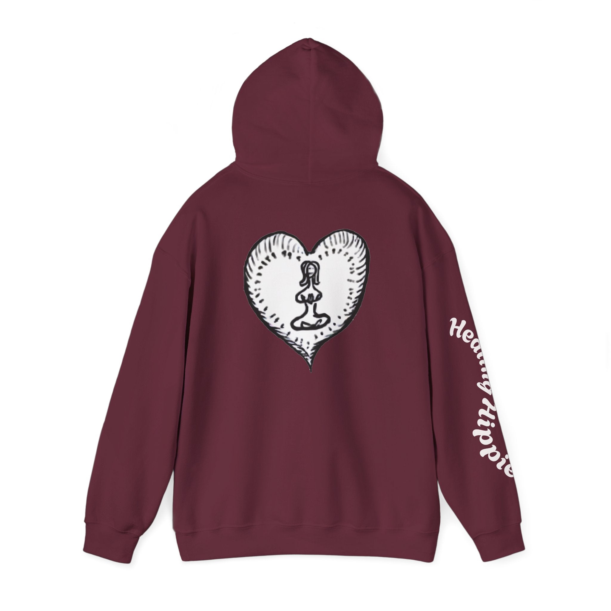 Unisex Pullover Hoodie - Front, Back and Arm Detail - NC,USA EST. 2016