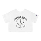 Healing Hippie Champion Cropped T‑Shirt- Front & Back Design- NC,USA EST.2016