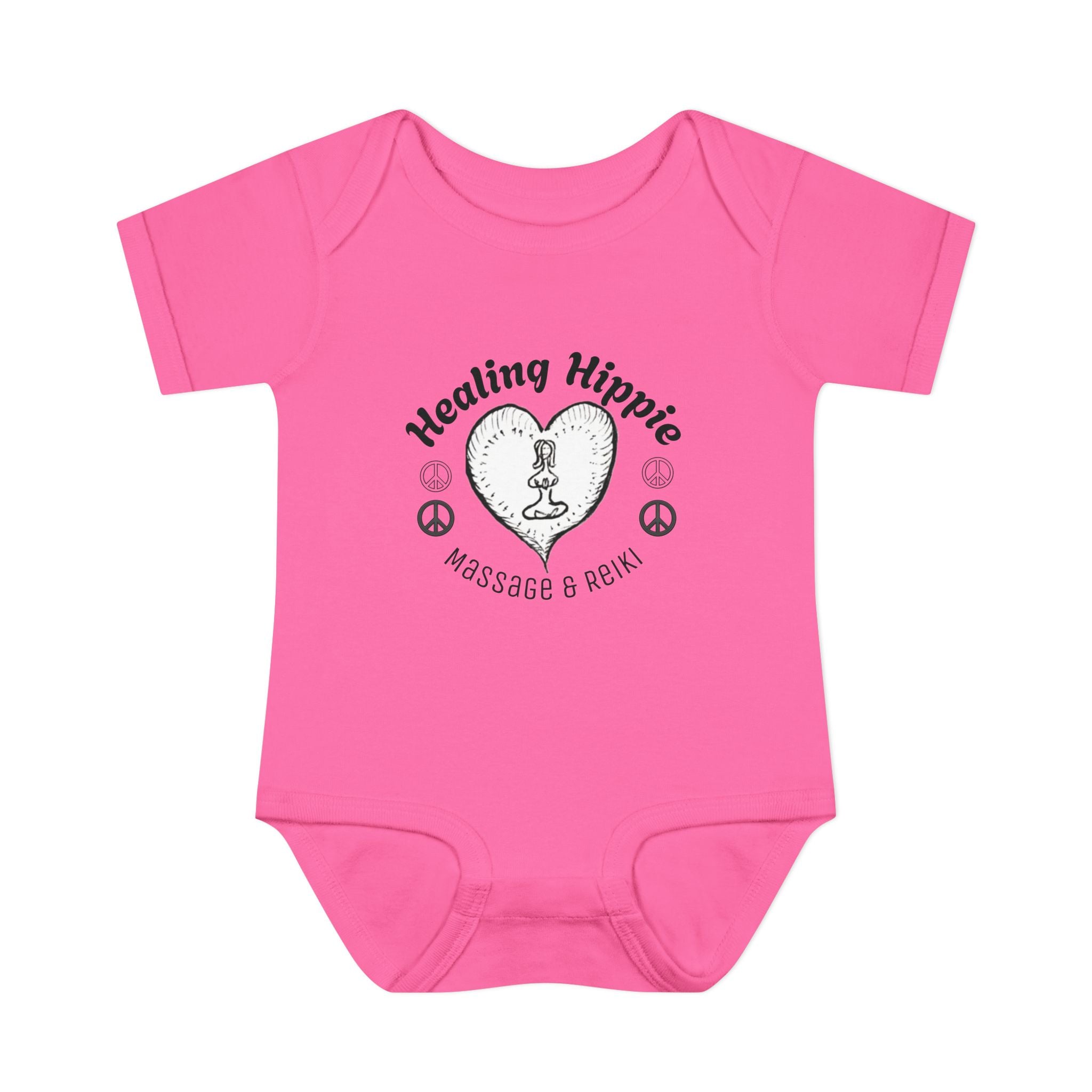 Healing Hippie Infant Bodysuit -  Front & Back Design