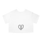 Healing Hippie Champion Cropped T‑Shirt- Front & Back Design- NC,USA EST.2016