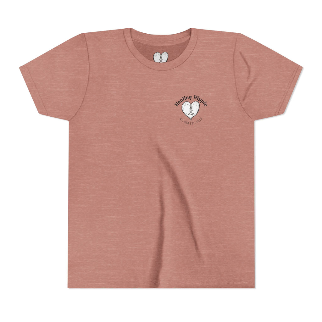 Youth Tee Classic Healing Hippie - Front and Back Design