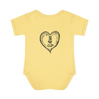 Healing Hippie Infant Bodysuit -  Front & Back Design