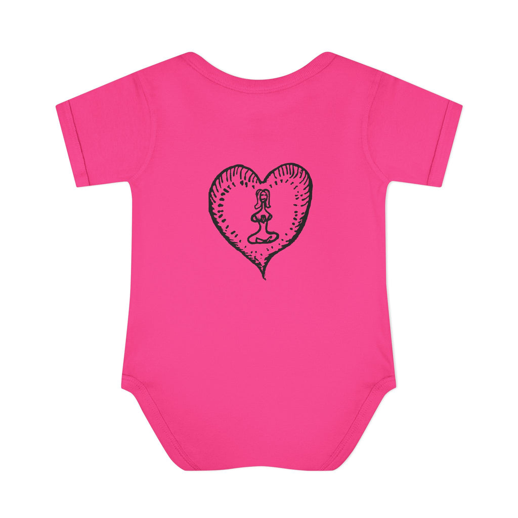 Healing Hippie Infant Bodysuit -  Front & Back Design