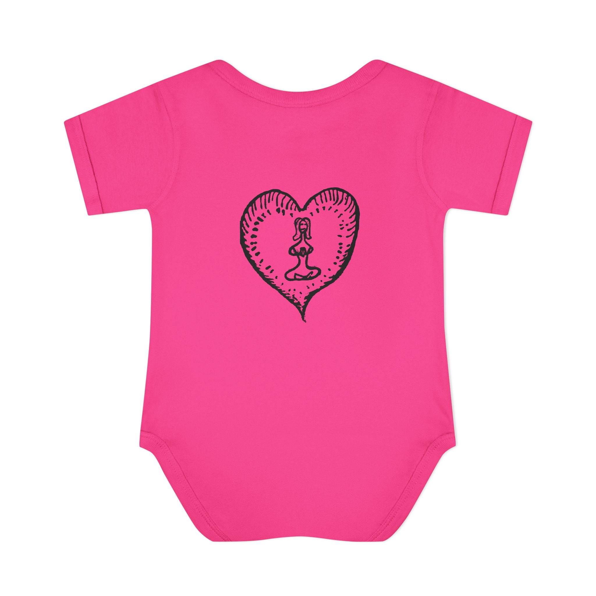 Healing Hippie Infant Bodysuit -  Front & Back Design