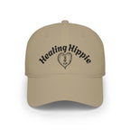 Classic Healing Hippie Embroidered Baseball Cap - Black Stitching