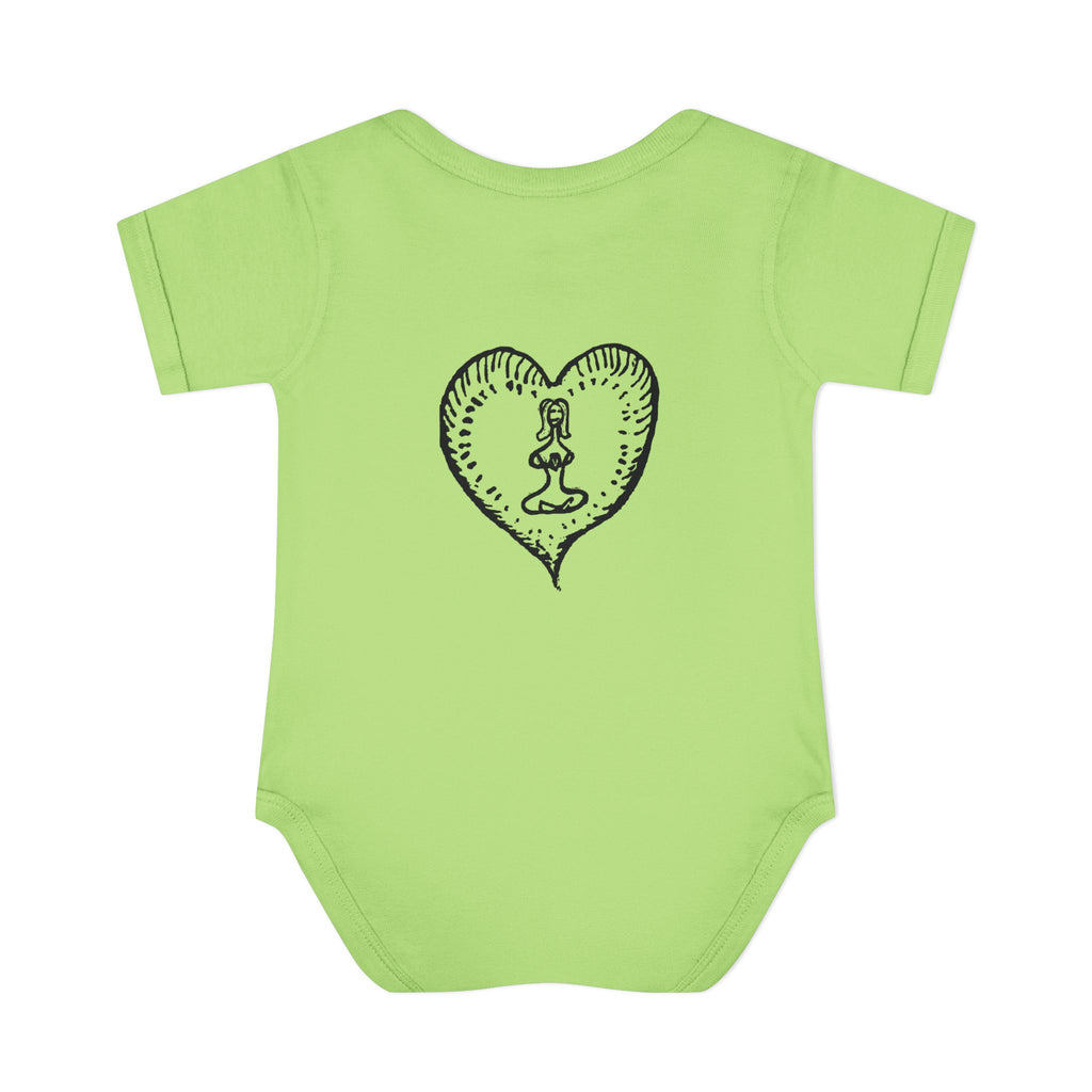 Healing Hippie Infant Bodysuit -  Front & Back Design