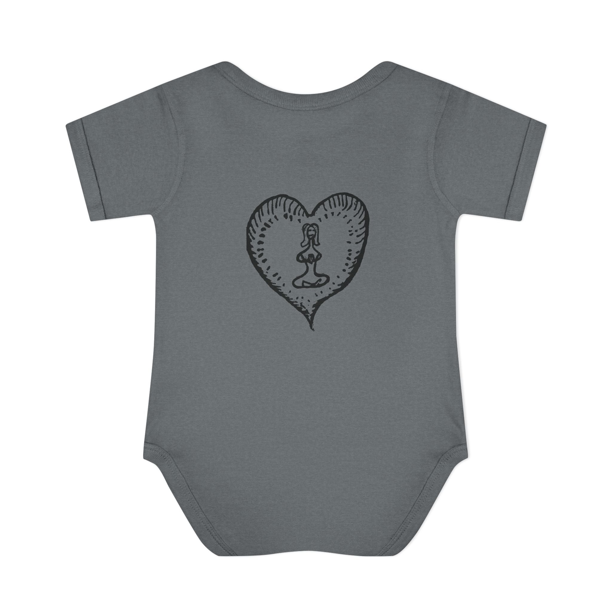 Healing Hippie Infant Bodysuit -  Front & Back Design