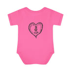 Healing Hippie Infant Bodysuit -  Front & Back Design