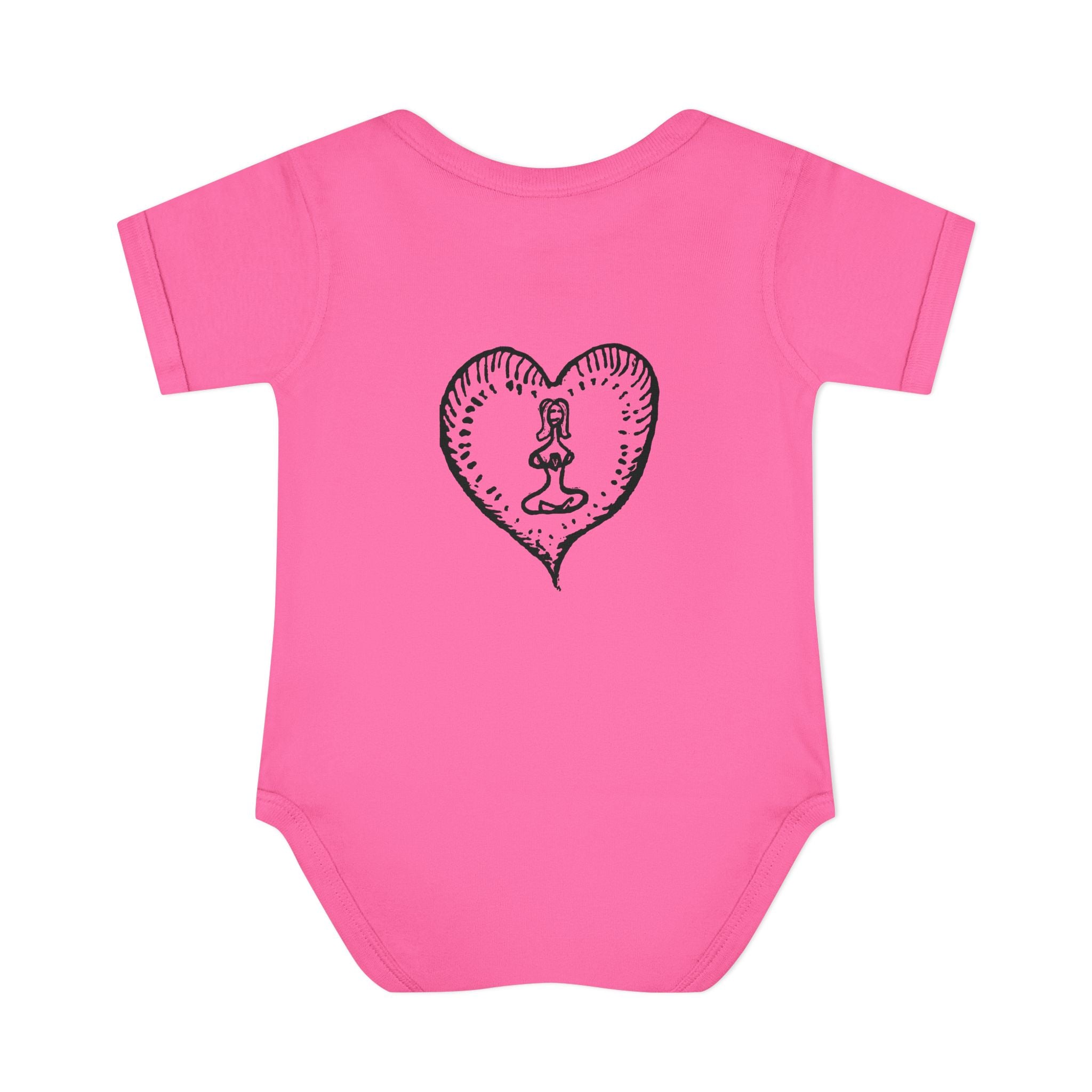 Healing Hippie Infant Bodysuit -  Front & Back Design