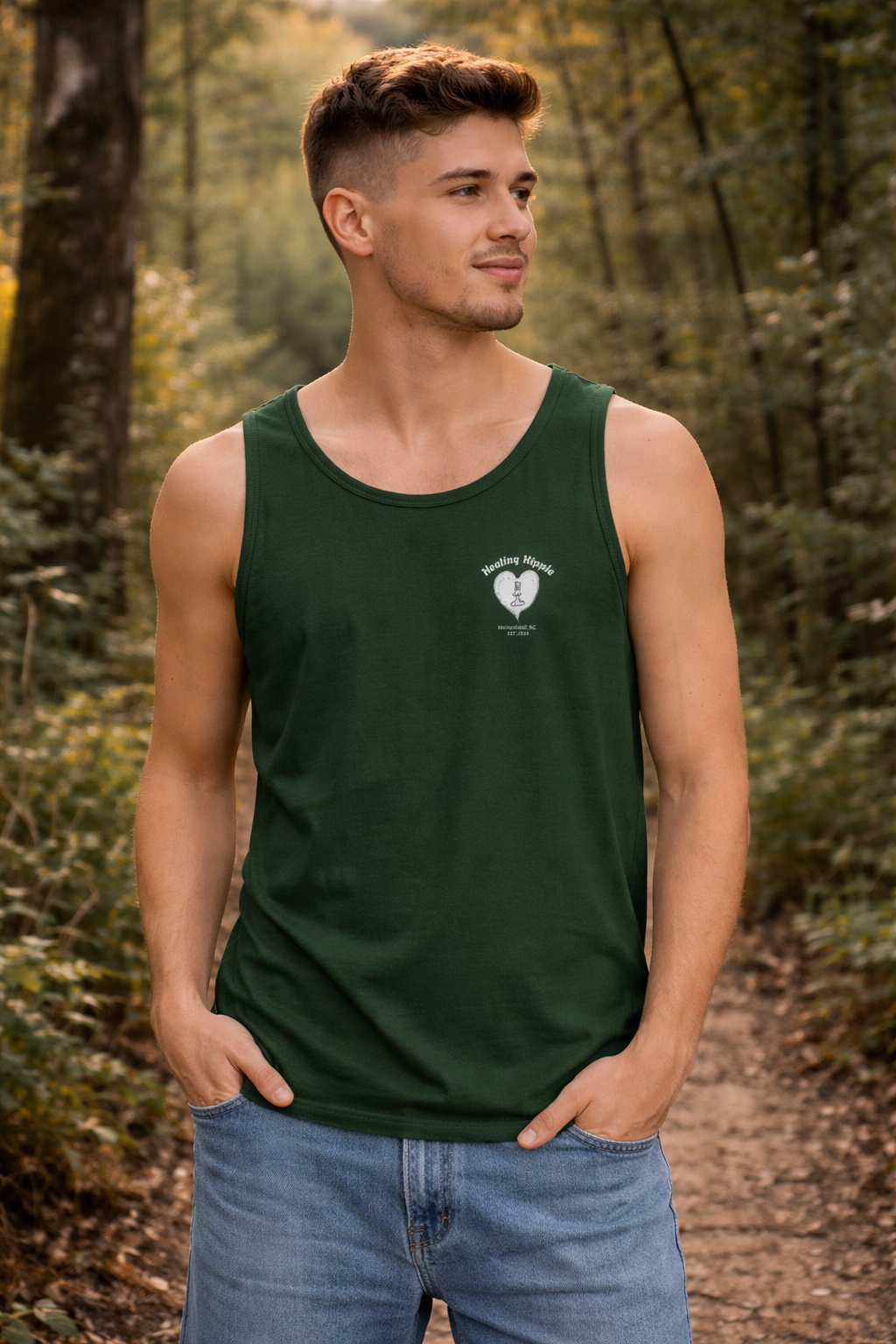 Unisex Classic Tank Top, Small Chest Logo -NC,USA EST. 2016