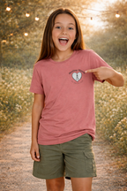 Youth Tee Classic Healing Hippie - Front and Back Design