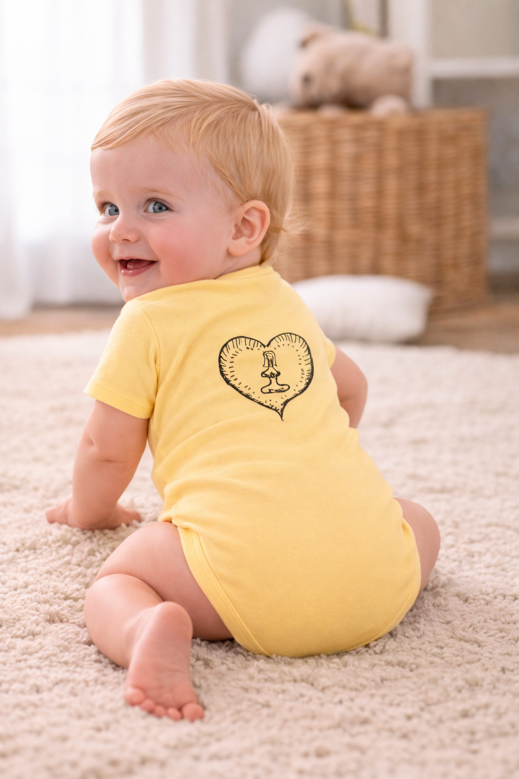 Healing Hippie Infant Bodysuit -  Front & Back Design
