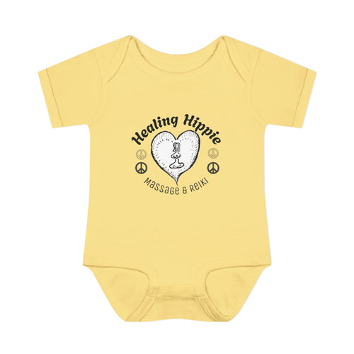Healing Hippie Baby Bodysuit - Front Design
