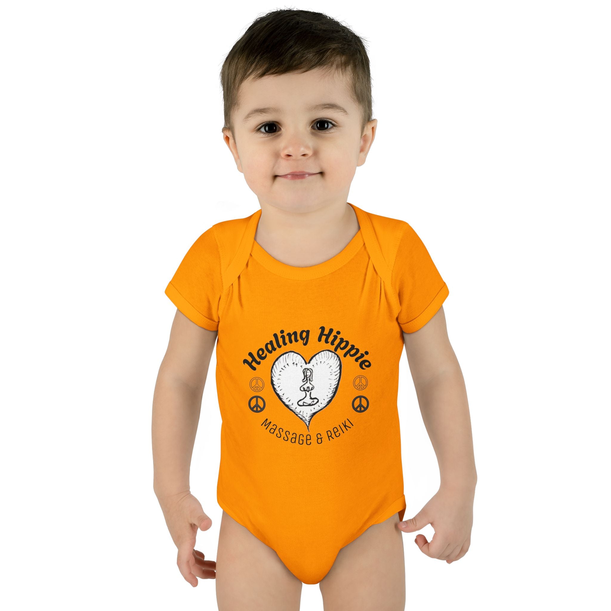 Healing Hippie Infant Bodysuit -  Front & Back Design