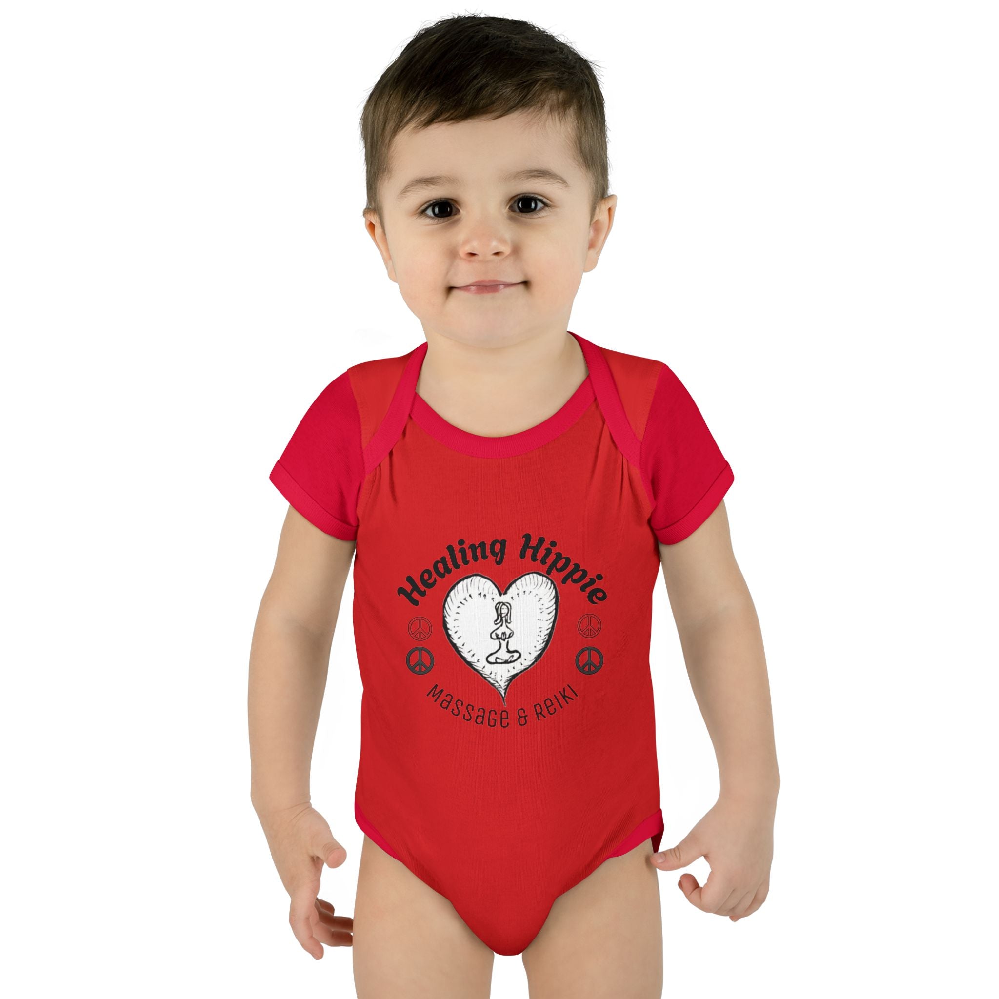Healing Hippie Infant Bodysuit -  Front & Back Design