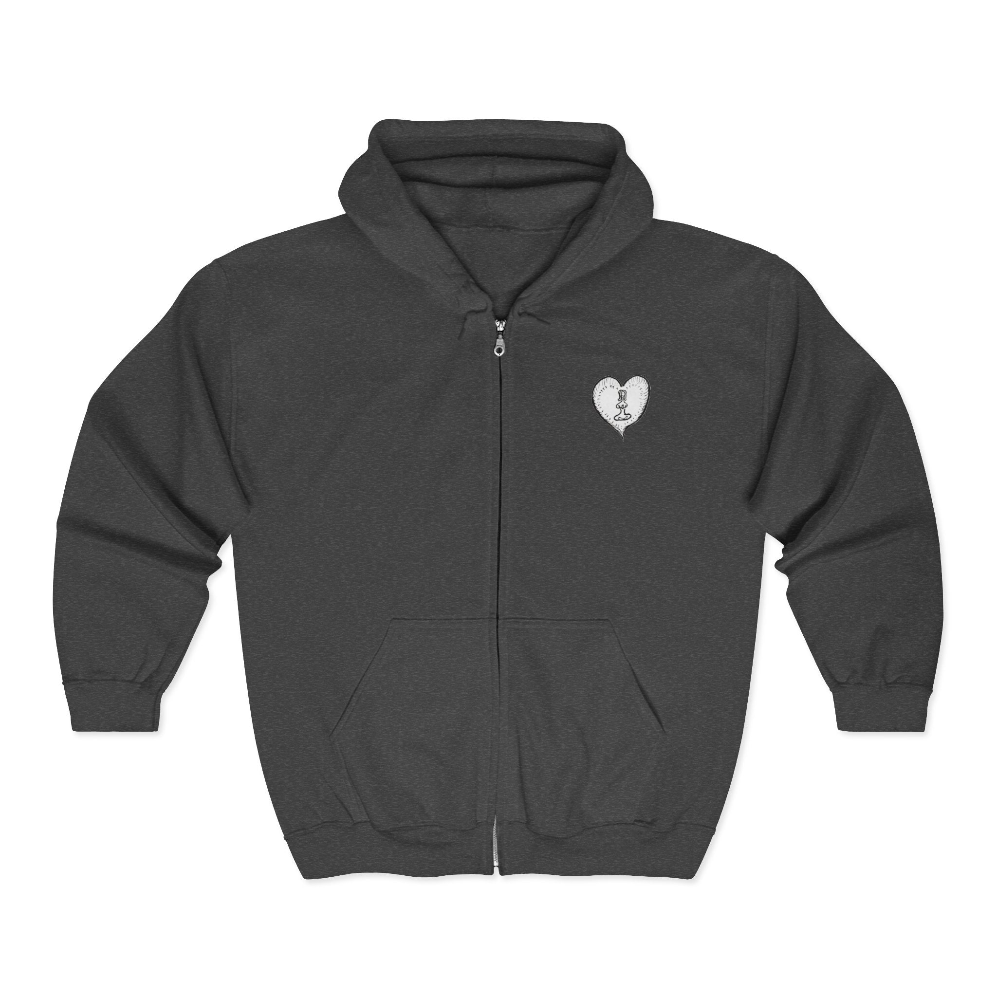 Unisex Healing Hippie Zip-Up Hoodie