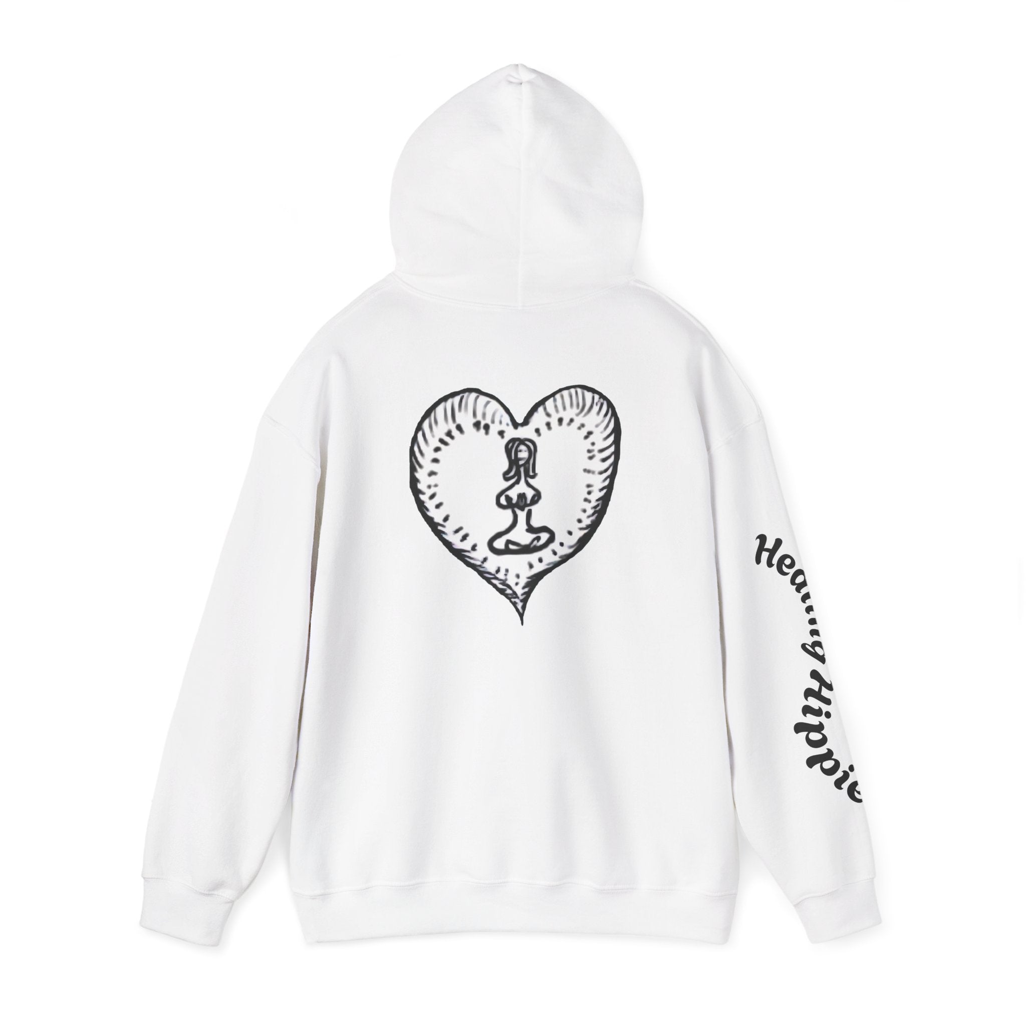 Unisex Pullover Hoodie - Front, Back and Arm Detail - NC,USA EST. 2016