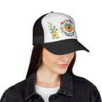 Healing Hippie Rainbow Hands Trucker Hat