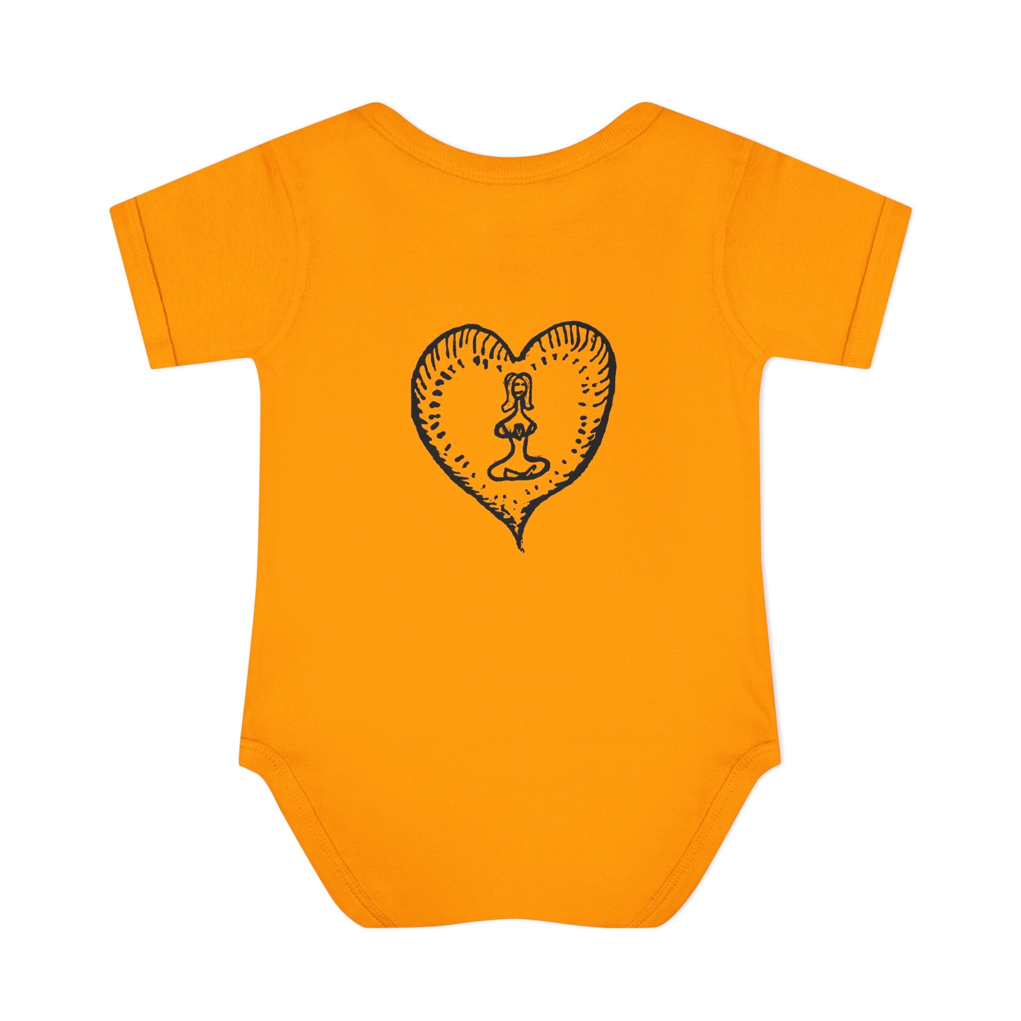 Healing Hippie Infant Bodysuit -  Front & Back Design