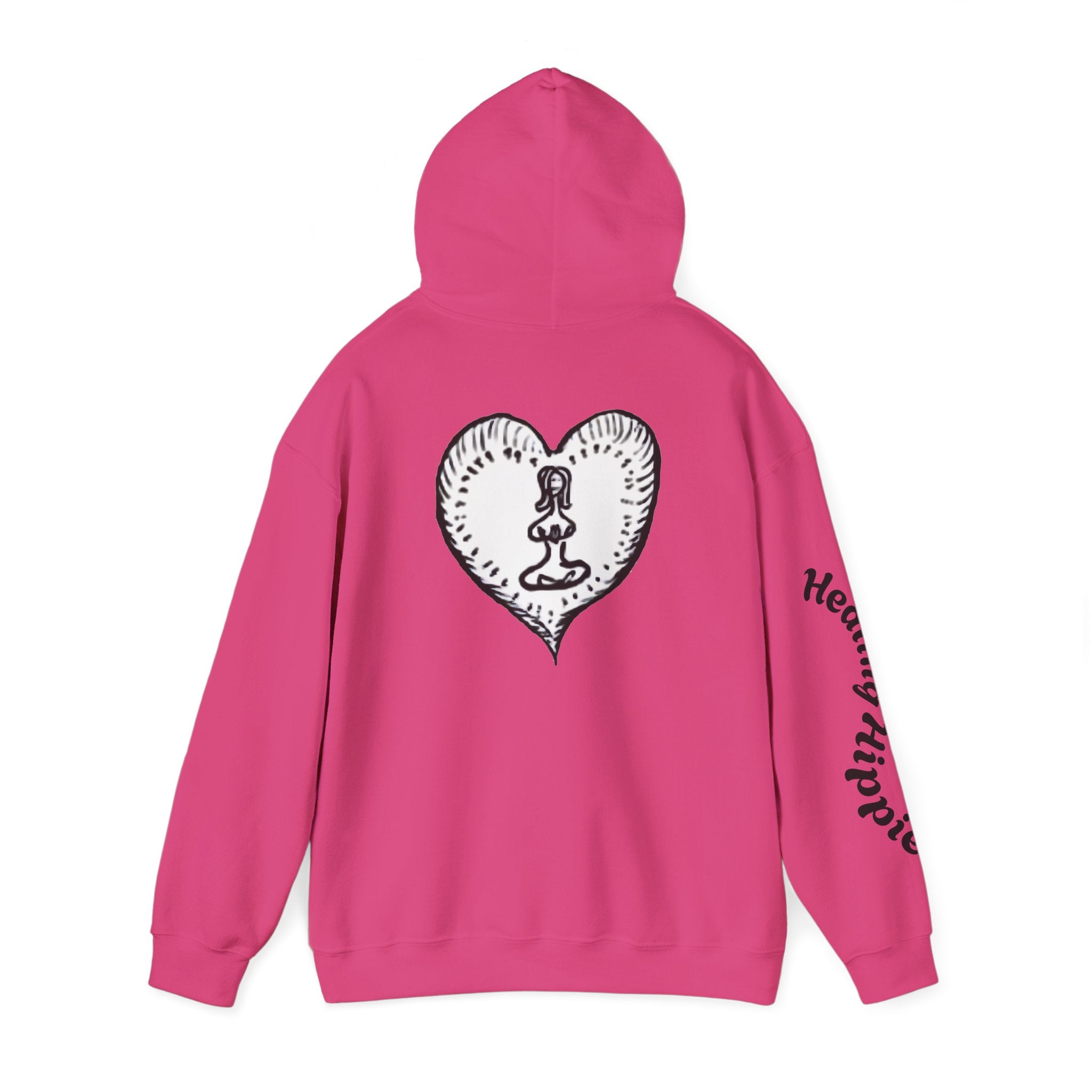 Unisex Pullover Hoodie - Front, Back and Arm Detail - NC,USA EST. 2016