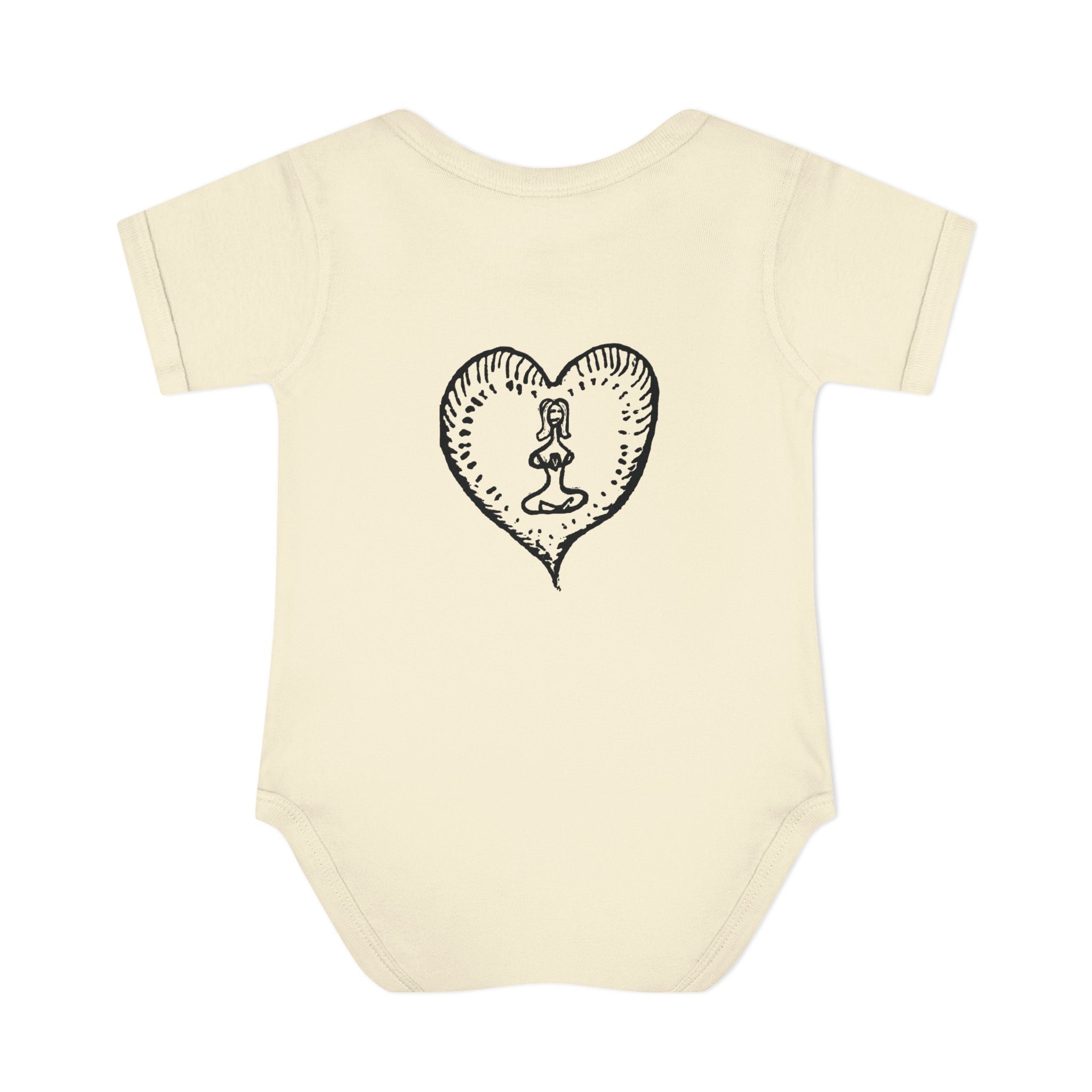 Healing Hippie Infant Bodysuit -  Front & Back Design
