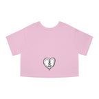 Healing Hippie Champion Cropped T‑Shirt- Front & Back Design- NC,USA EST.2016