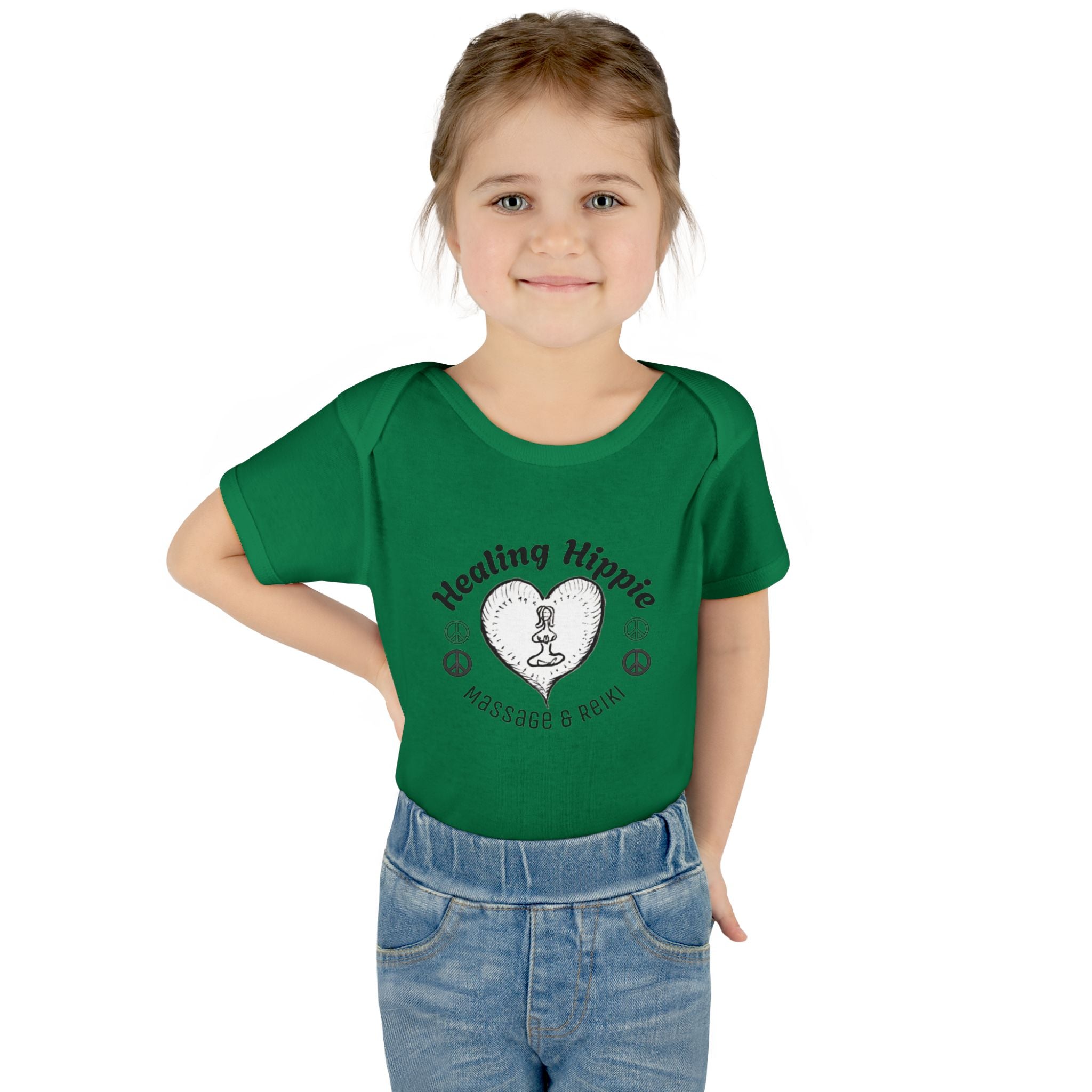 Healing Hippie Infant Bodysuit -  Front & Back Design