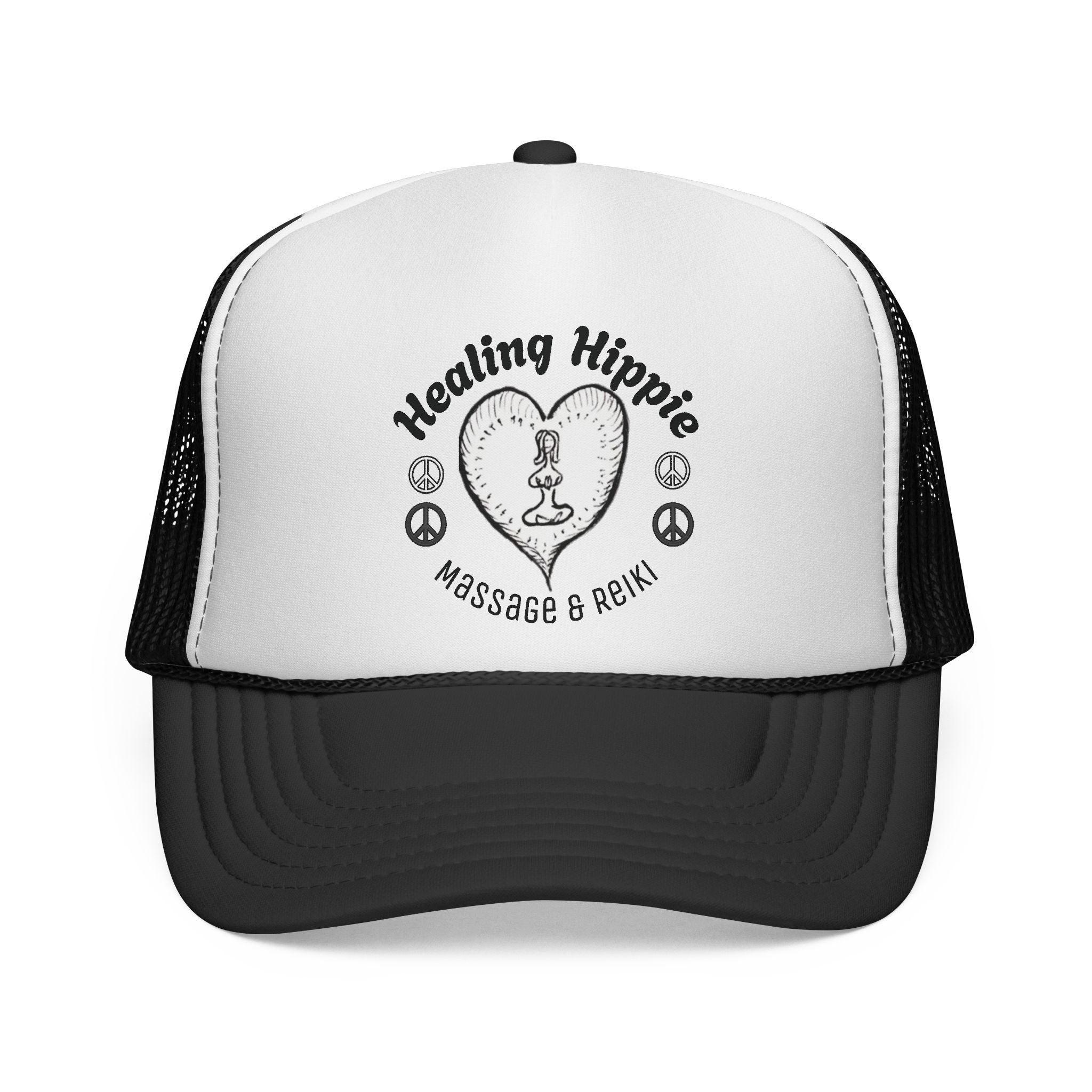 Healing Hippie Trucker Cap - 'Massage and Reiki'
