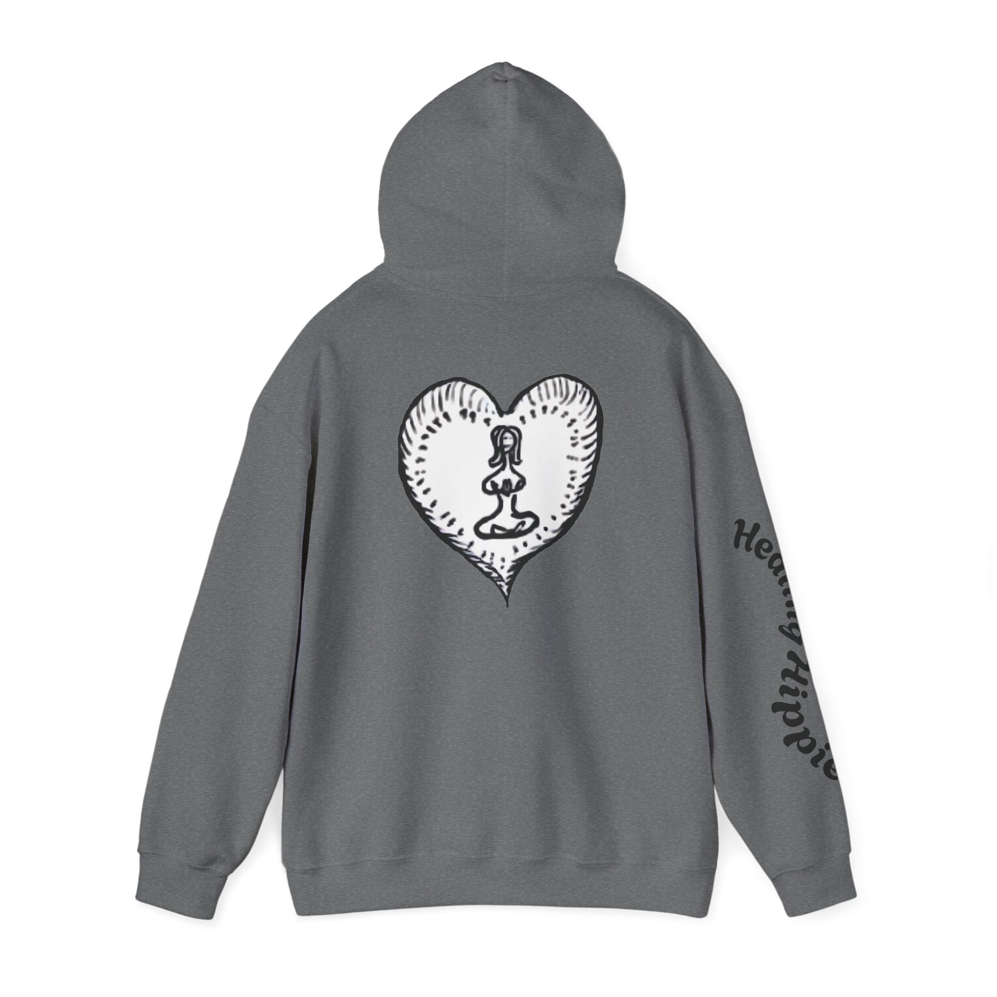 Unisex Pullover Hoodie - Front, Back and Arm Detail - NC,USA EST. 2016