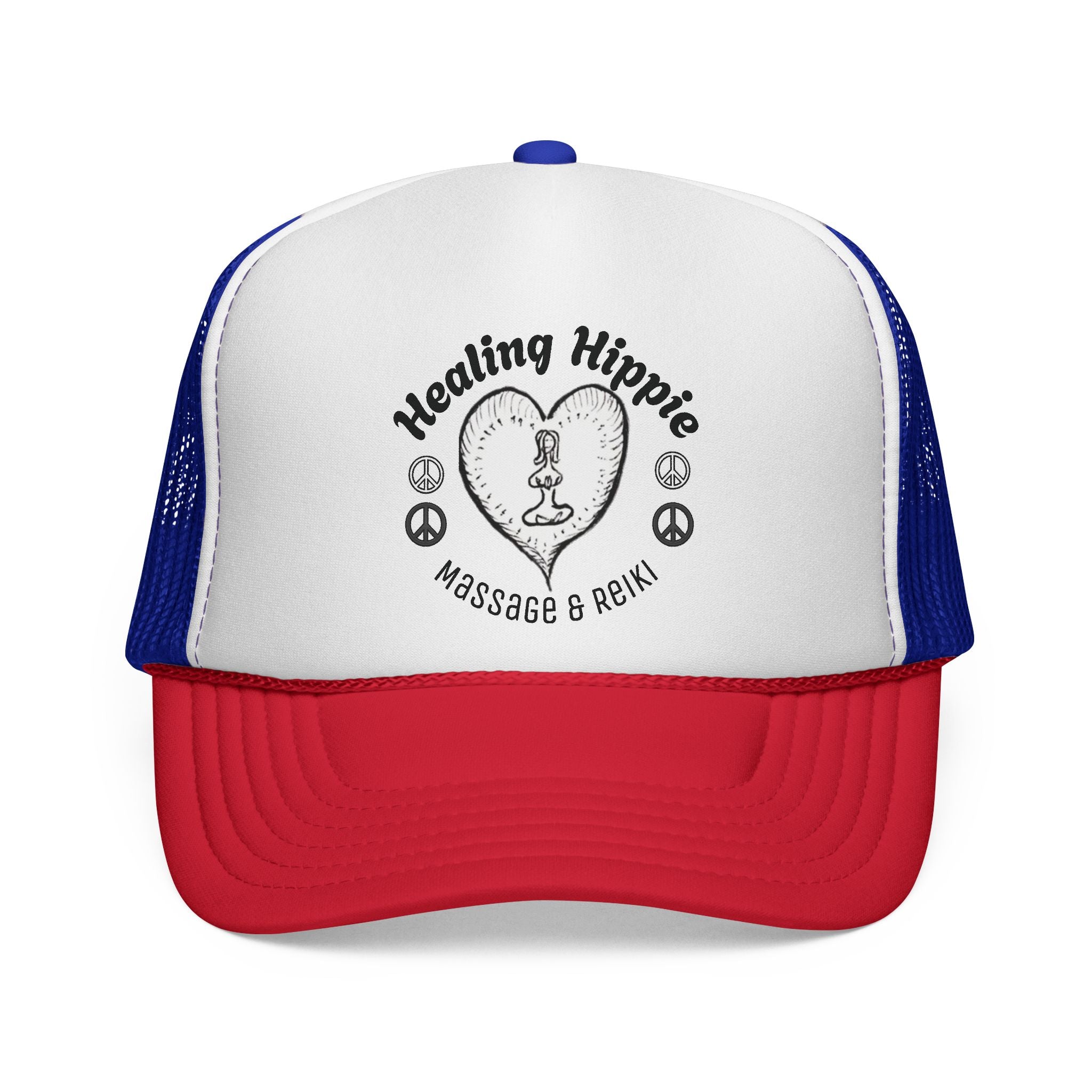 Healing Hippie Trucker Cap - 'Massage and Reiki'