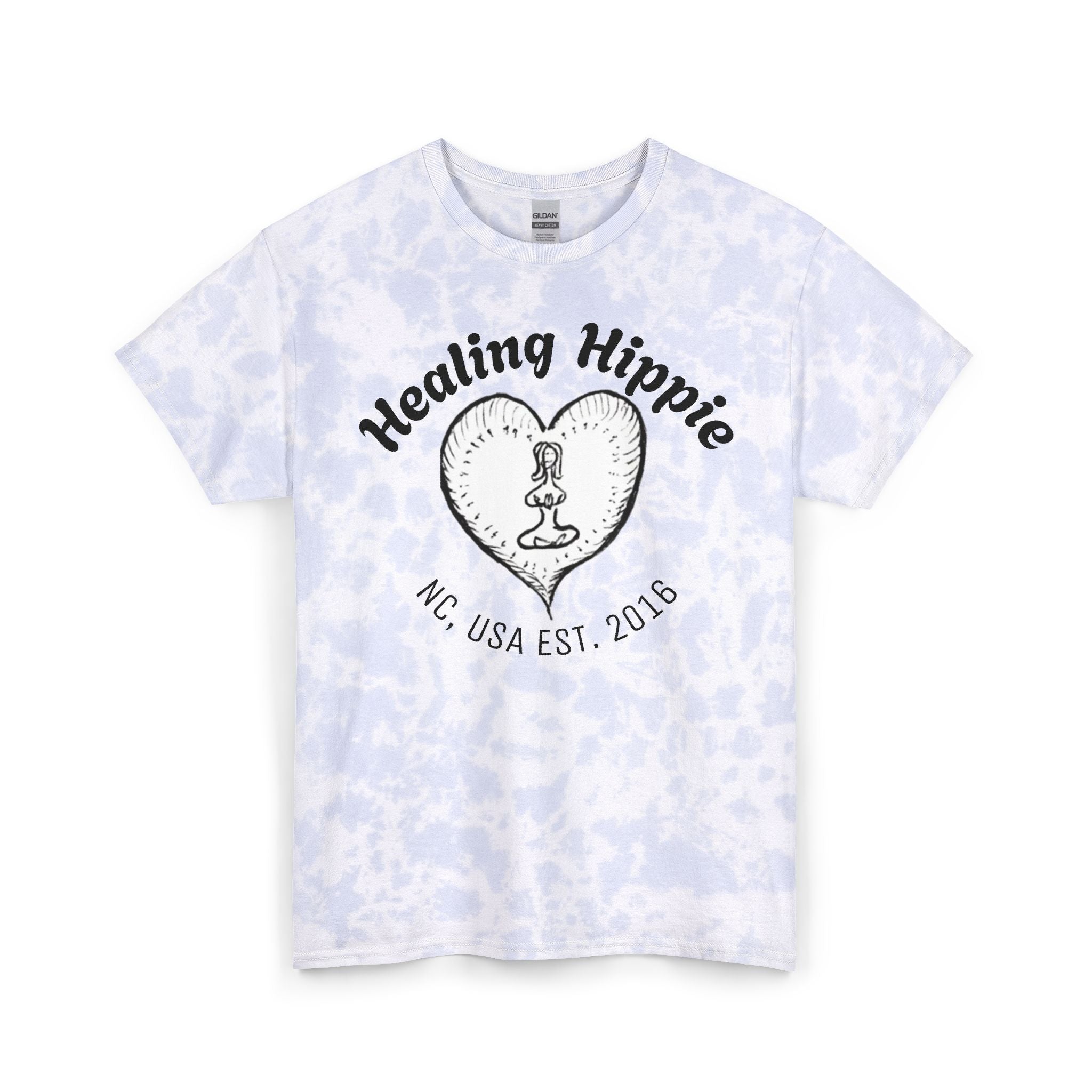 Unisex Eco Cotton Tie Dye- Large Front Design, NC USA EST. 2016