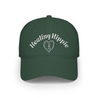 Classic Healing Hippie Embroidered Baseball Cap - White Stitching