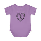 Healing Hippie Infant Bodysuit -  Front & Back Design