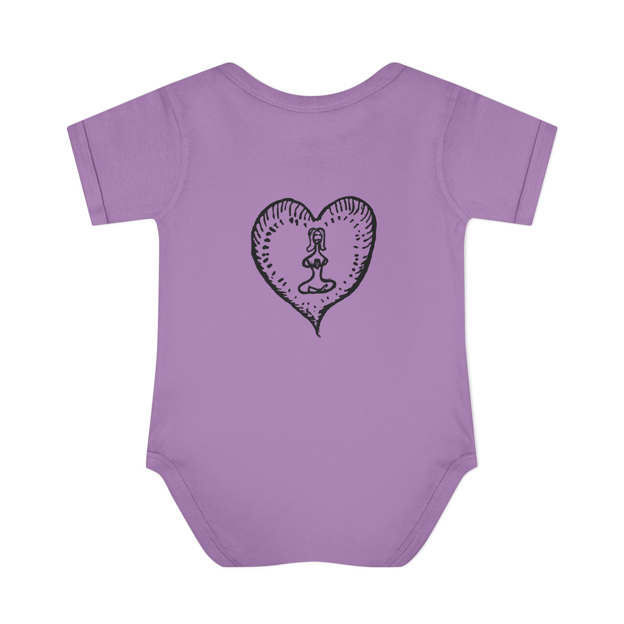 Healing Hippie Infant Bodysuit -  Front & Back Design